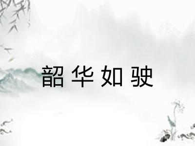 韶华如驶