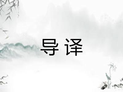 导译
