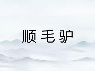 顺毛驴