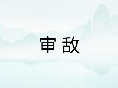 审敌