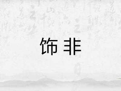 饰非