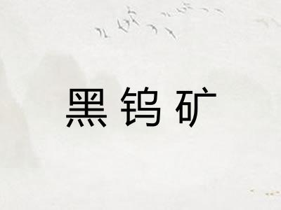 黑钨矿