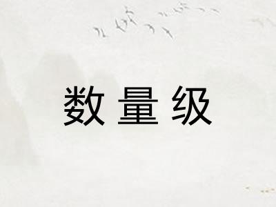 数量级