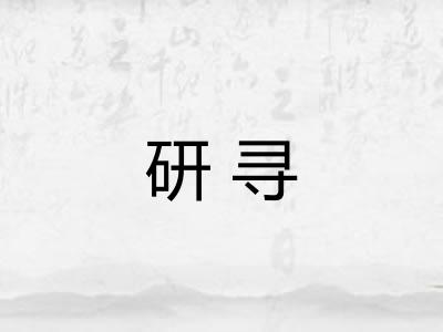 研寻