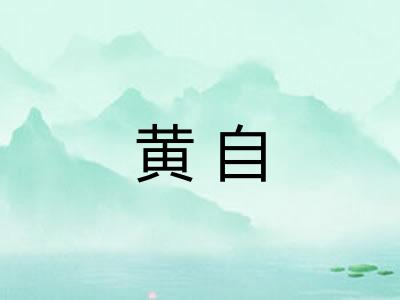 黄自