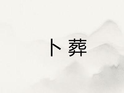 卜葬