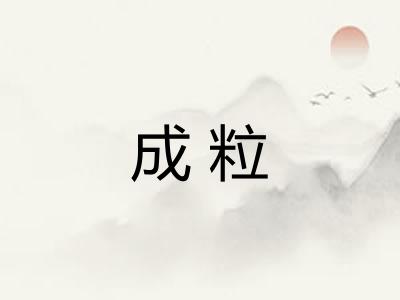 成粒