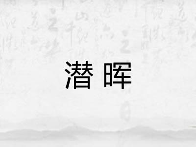 潜晖