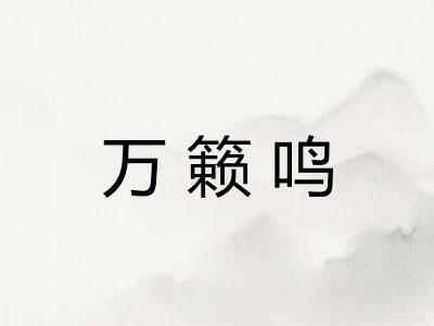 万籁鸣