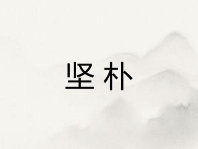 坚朴