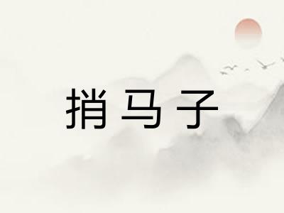 捎马子