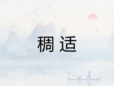 稠适