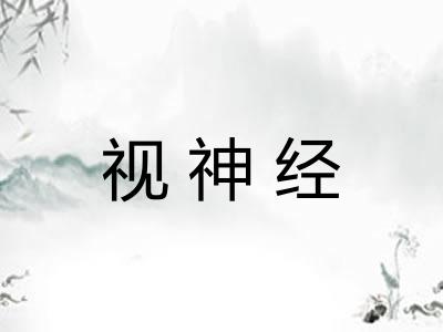 视神经