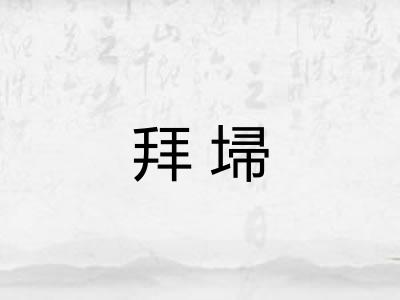 拜埽
