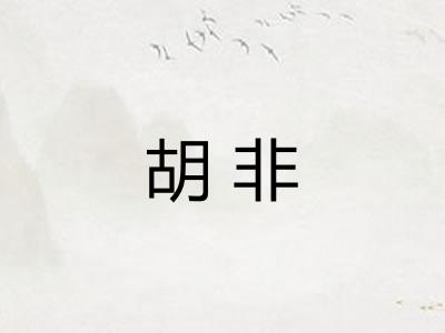 胡非