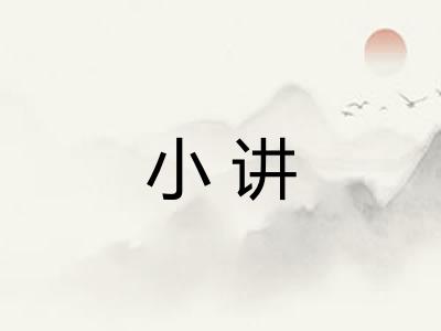 小讲