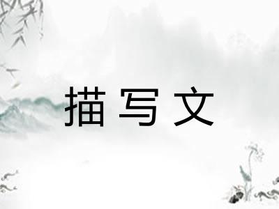 描写文