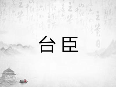 台臣