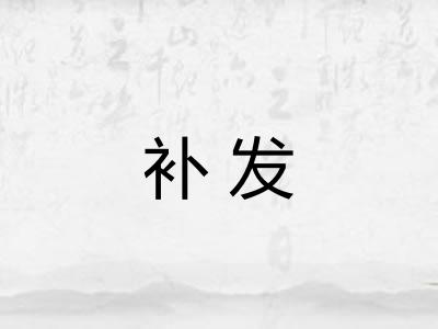 补发