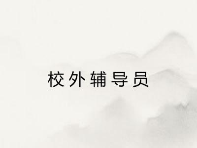 校外辅导员