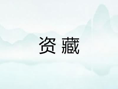 资藏