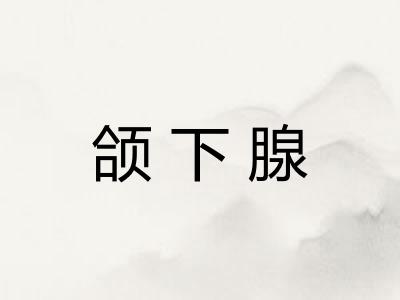 颌下腺
