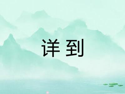 详到