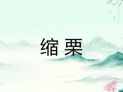 缩栗