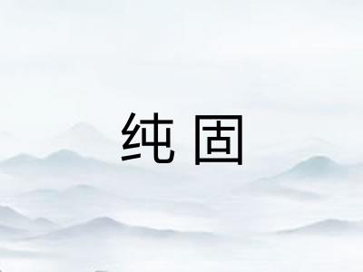 纯固