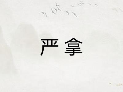 严拿