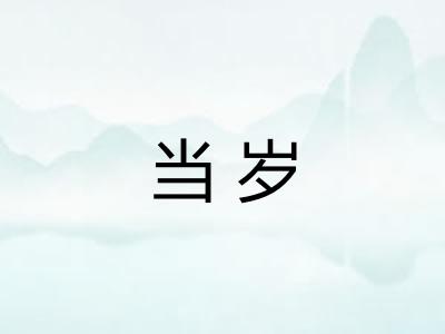 当岁