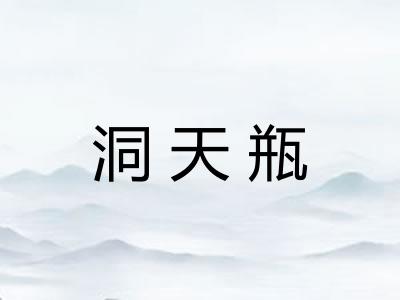 洞天瓶