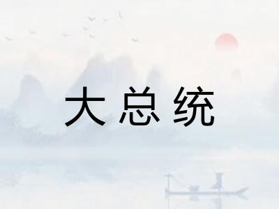 大总统