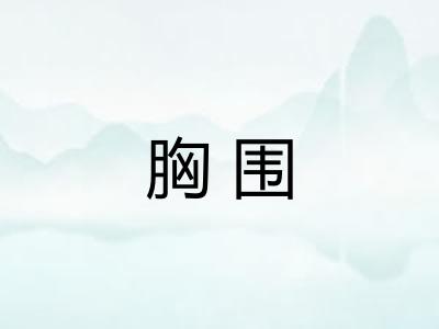 胸围