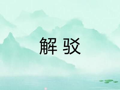 解驳