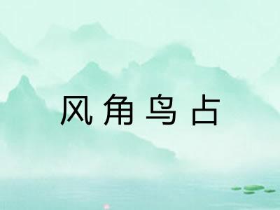 风角鸟占