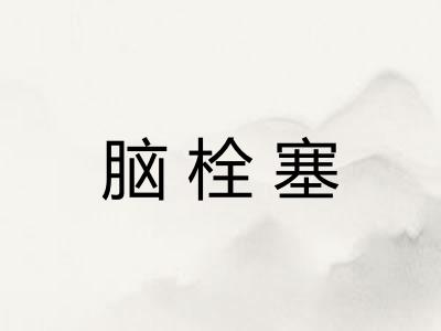 脑栓塞