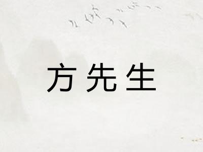 方先生