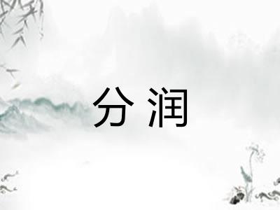 分润