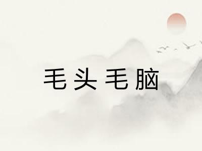 毛头毛脑