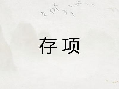 存项
