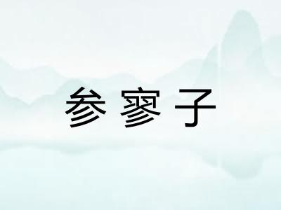 参寥子