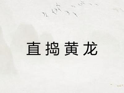 直捣黄龙