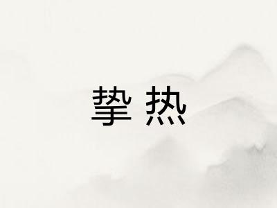 挚热