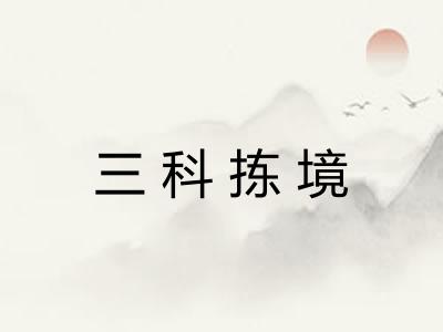 三科拣境