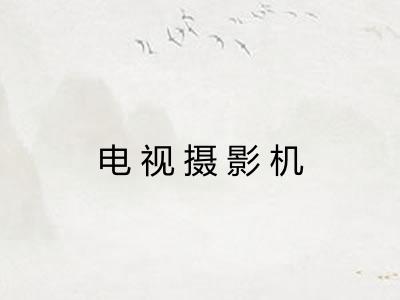 电视摄影机