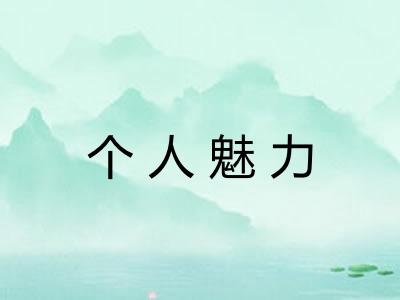 个人魅力