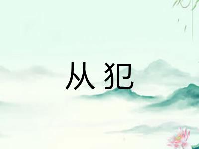 从犯