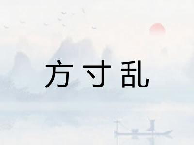 方寸乱