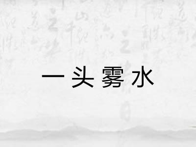 一头雾水